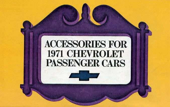 1971 Chevrolet Accessories Booklet